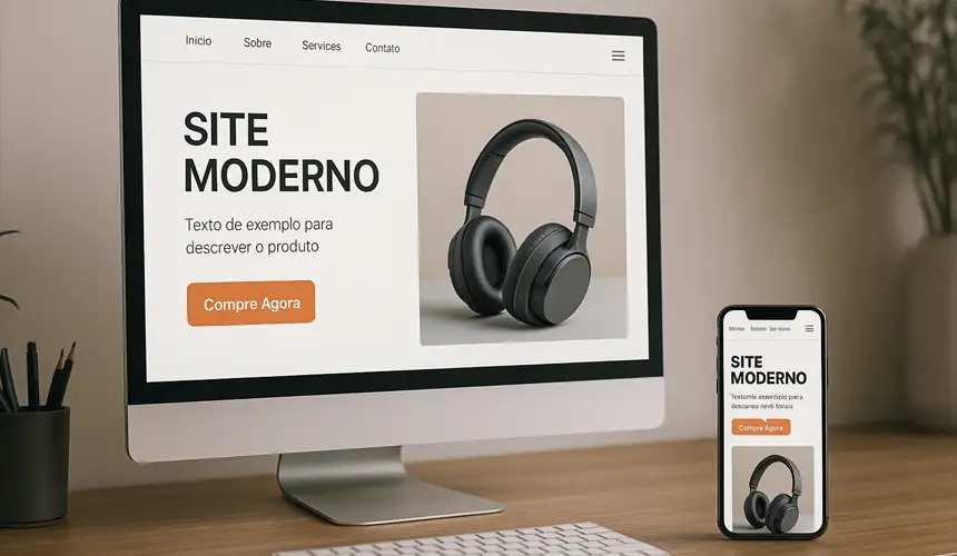 site com foco em conversão responsivo