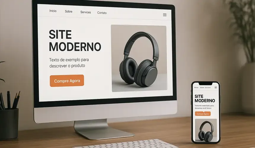 site com foco em conversão responsivo